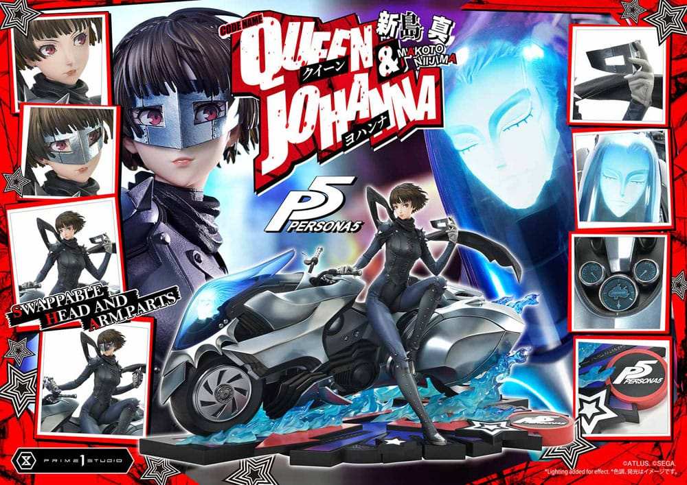Persona 5 Premium Masterline Series Statue 1/4 Makoto Niijima "Queen" & Johanna Bonus Version 42 cm - Smalltinytoystore