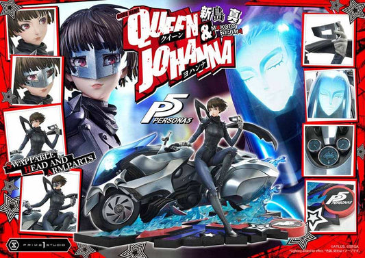 Persona 5 Premium Masterline Series Statue 1/4 Makoto Niijima "Queen" & Johanna Bonus Version 42 cm - Smalltinytoystore