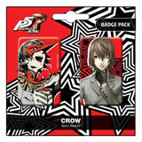 Persona 5 Royal Ansteck-Buttons Doppelpack Crow / Goro Akechi - Smalltinytoystore
