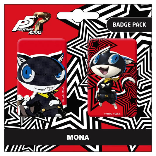 Persona 5 Royal Ansteck-Buttons Doppelpack Mona / Morgana - Smalltinytoystore