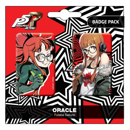 Persona 5 Royal Ansteck-Buttons Doppelpack Oracle / Futaba Sakura - Smalltinytoystore