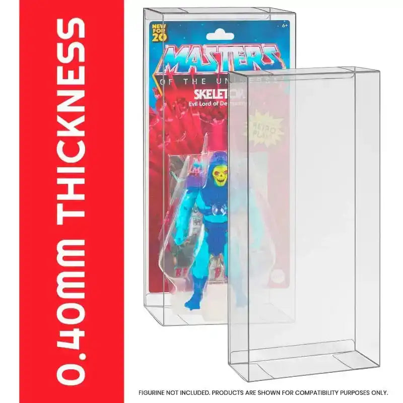 PET Gehäuse 10er-Pack für Masters of the Universe Origins Power Posing (Carded) Box Figuren - Smalltinytoystore