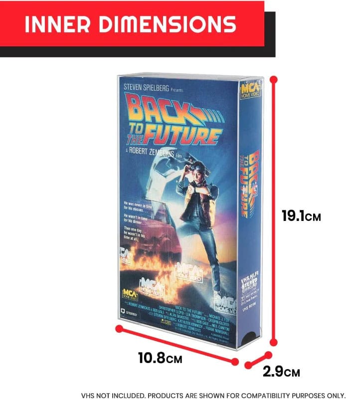 PET Gehäuse 25er-Pack für VHS Kassetten - Smalltinytoystore