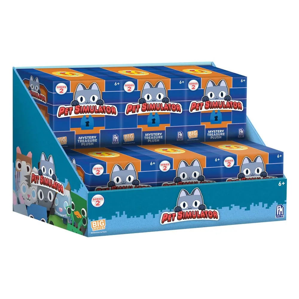 Pet Simulator Wave 2 Mystery Treasure Plush Plüsch in einer Schatztruhe Sortiment (9) - Smalltinytoystore