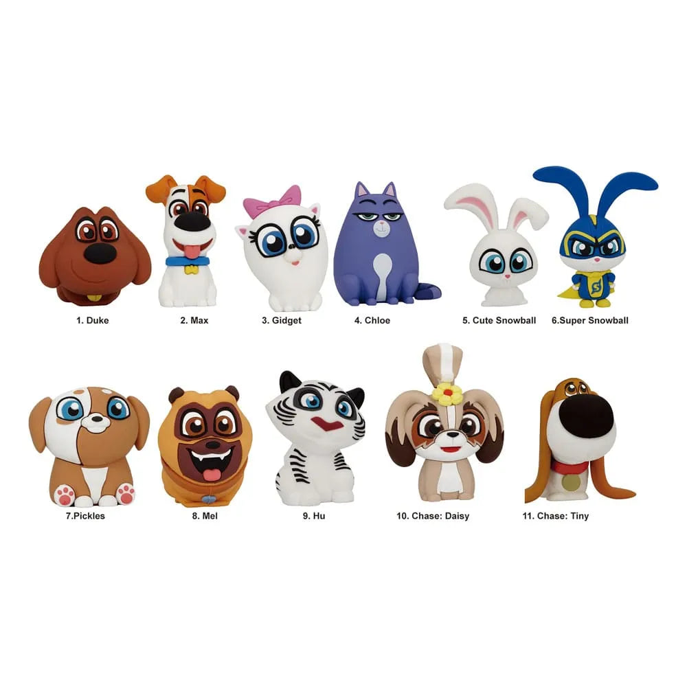 Pets 3D PVC-Taschenanhänger Series 1 Display (24) - Smalltinytoystore