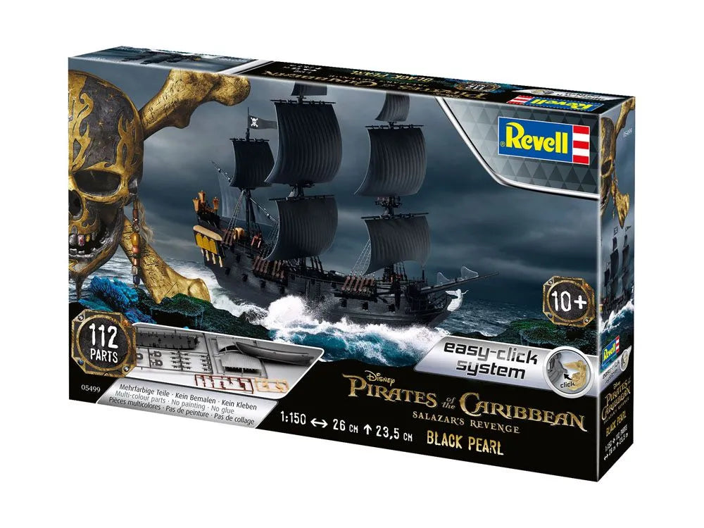 Pirates of the Caribbean Salazars Rache Easy-Click Modellbausatz 1/150 Black Pearl 26 cm - Smalltinytoystore