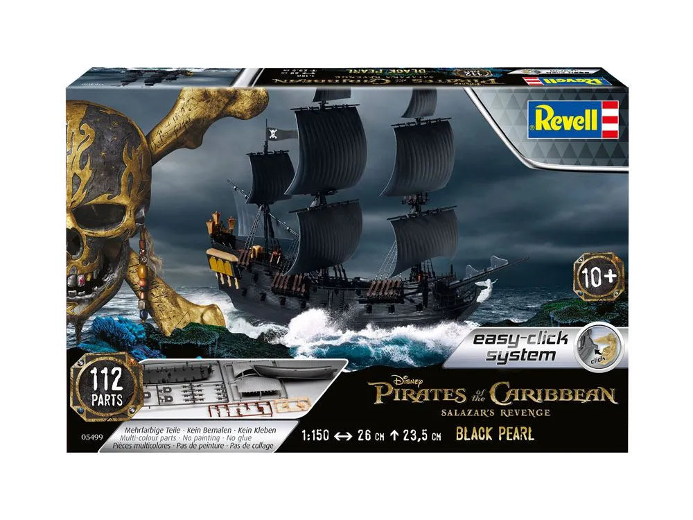 Pirates of the Caribbean Salazars Rache Easy-Click Modellbausatz 1/150 Black Pearl 26 cm - Smalltinytoystore