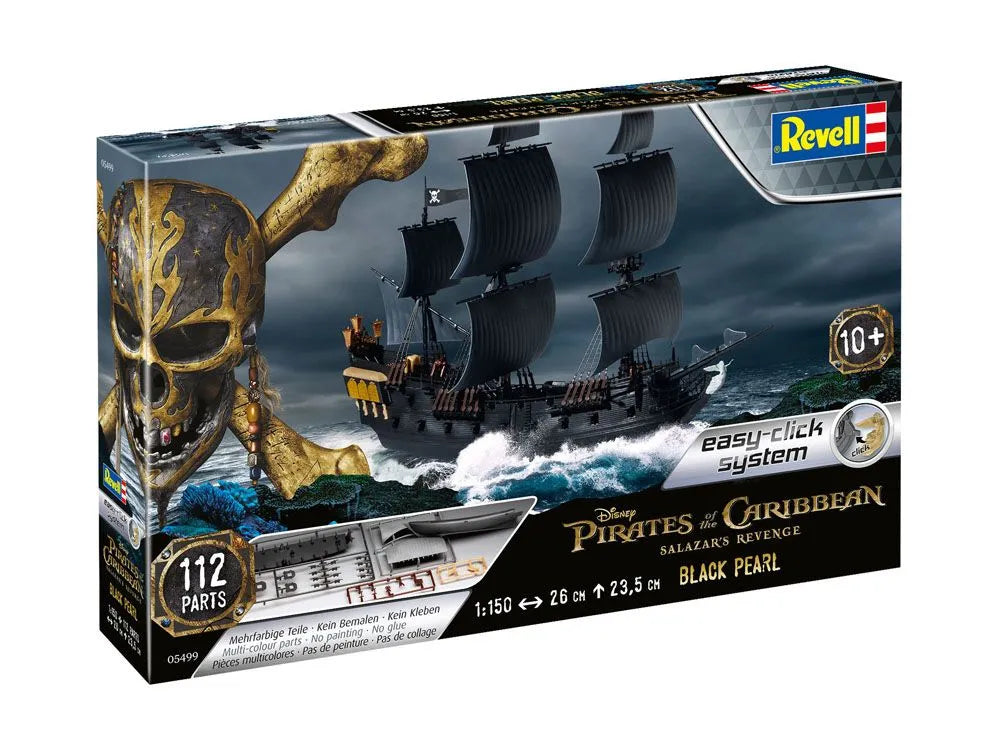 Pirates of the Caribbean Salazars Rache Easy-Click Modellbausatz 1/150 Black Pearl 26 cm - Smalltinytoystore