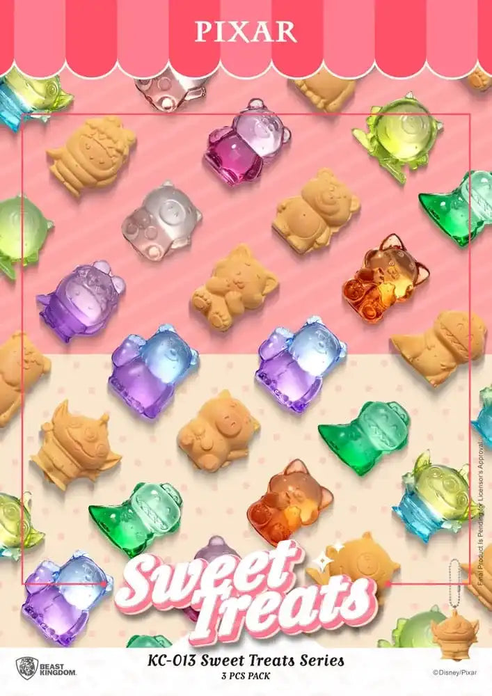 Pixar Sweet Treats Series Schlüsselanhänger 3er-Pack 4 cm - Smalltinytoystore
