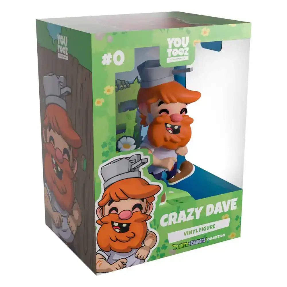Plants vs. Zombies Vinyl Figur Crazy Dave 12 cm - Smalltinytoystore