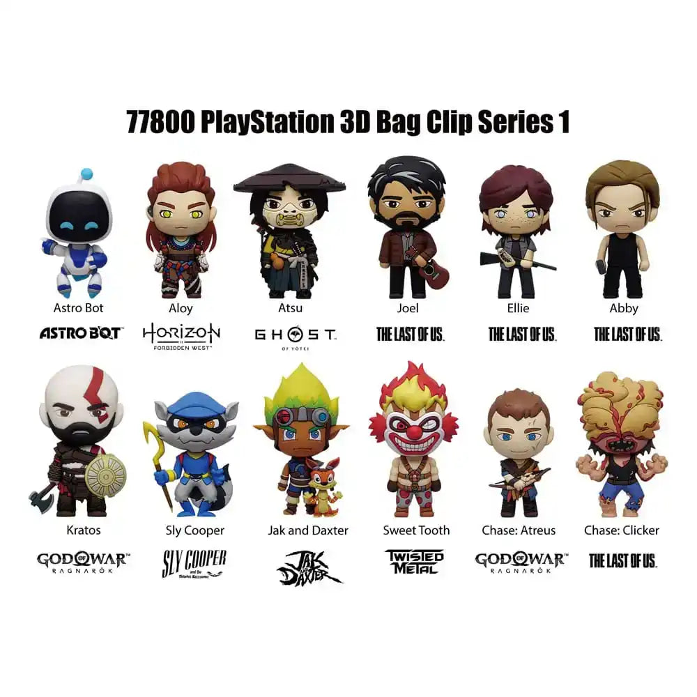 Playstation 3D PVC-Taschenanhänger Serie 1 Display  (24)