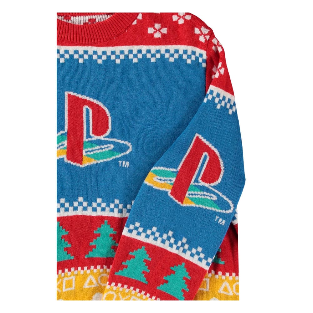 PlayStation Pullover Logo (Christmas Jumper) Größe XL - Smalltinytoystore