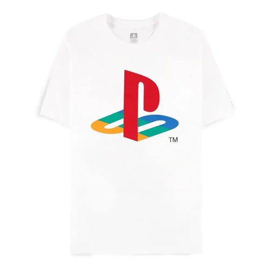 PlayStation T-Shirt Logo White Größe S - Smalltinytoystore
