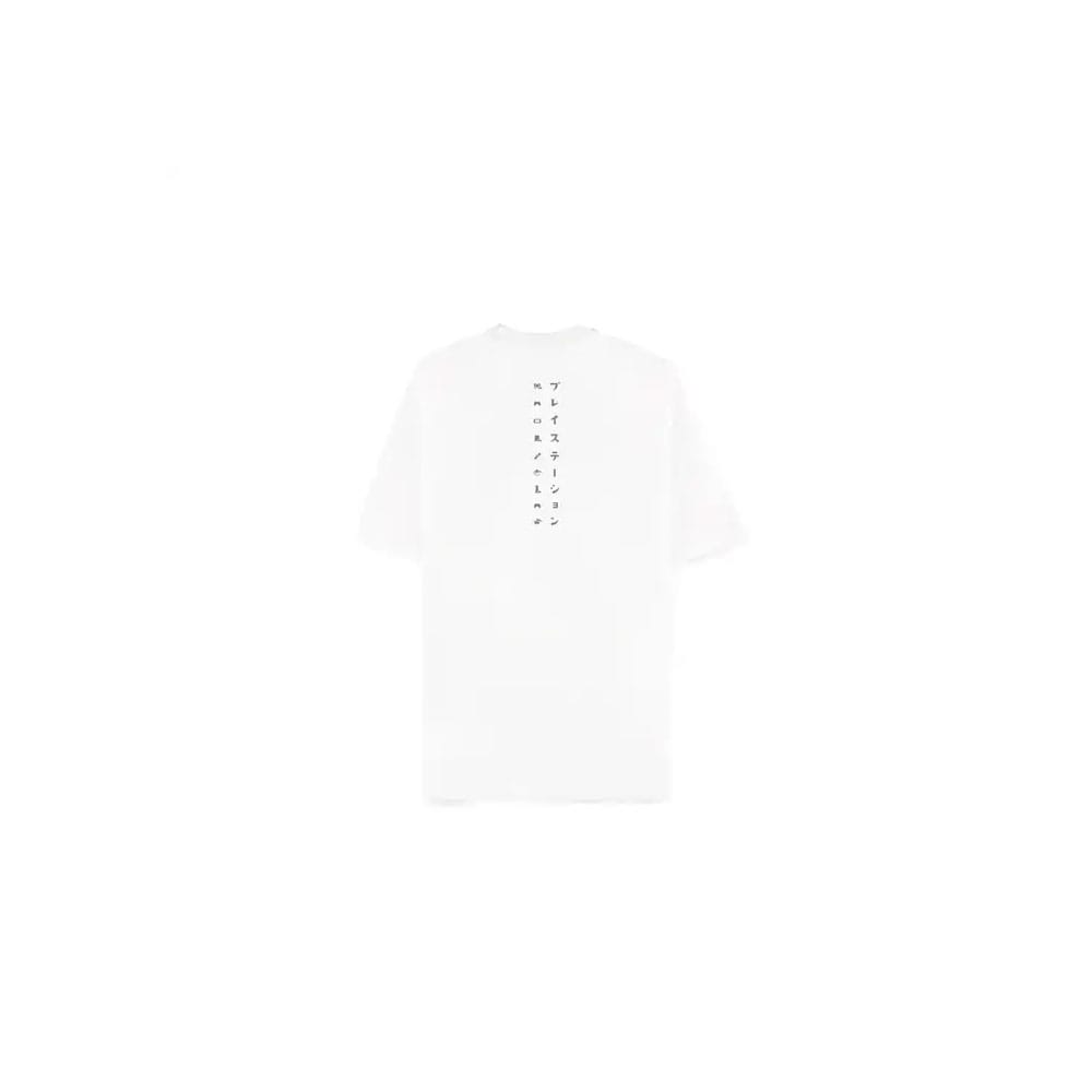 PlayStation T-Shirt Logo White Loose Fit Größe S - Smalltinytoystore
