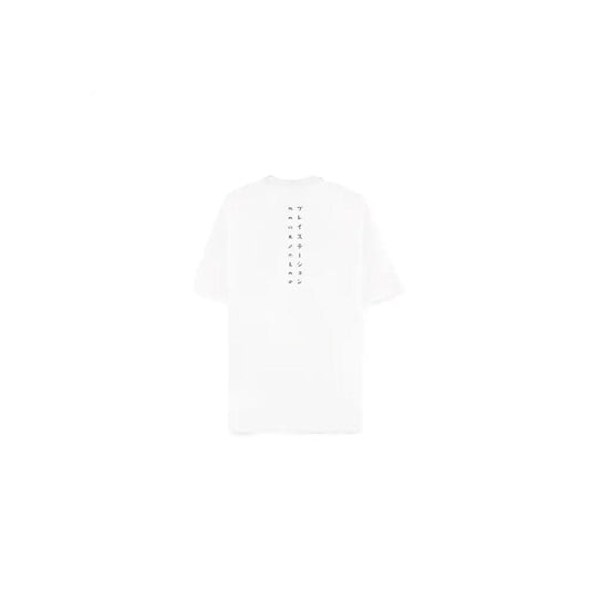 PlayStation T-Shirt Logo White Loose Fit Größe XL - Smalltinytoystore