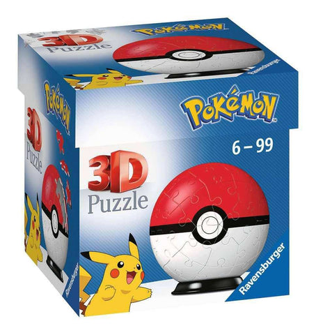 Pokémon 3D Puzzle Pokéballs: Classic (55 Teile) - Smalltinytoystore