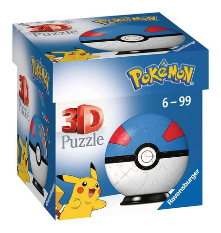 Pokémon 3D Puzzle Pokéballs: Superball (55 Teile) - Smalltinytoystore