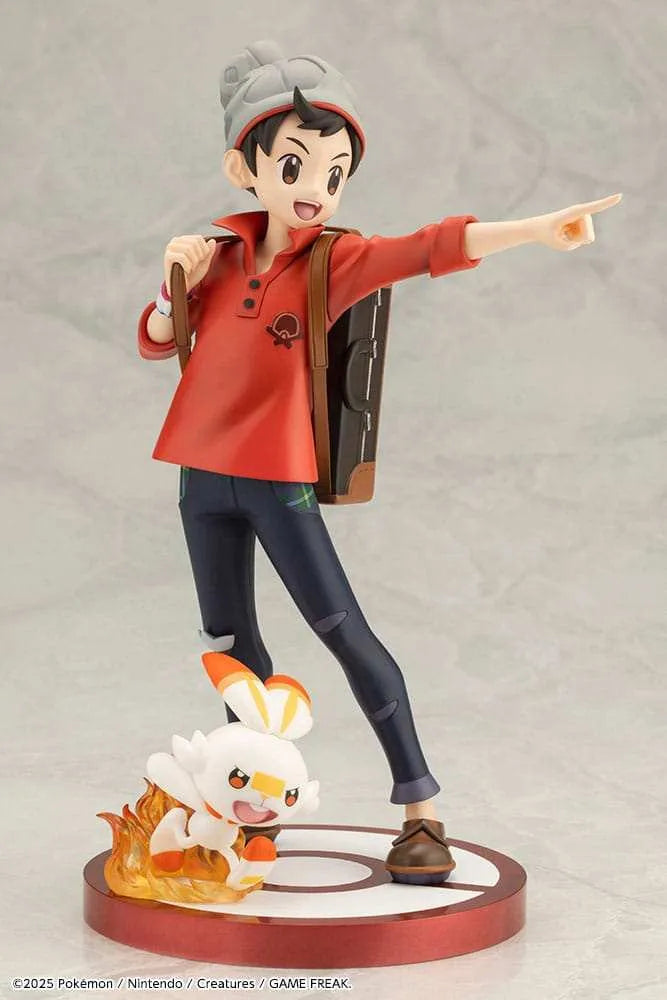 Pokémon ARTFXJ Statue 1/8 Victor & Hopplo 21 cm - Smalltinytoystore