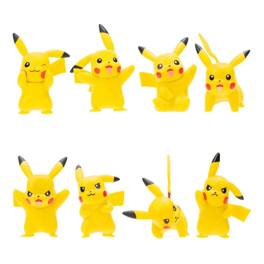 Pokémon Battle Feature Vinyl Figuren 8er Set Pikachu 5 cm - Smalltinytoystore