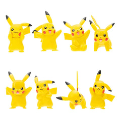 Pokémon Battle Feature Vinyl Figuren 8er Set Pikachu 5 cm - Smalltinytoystore
