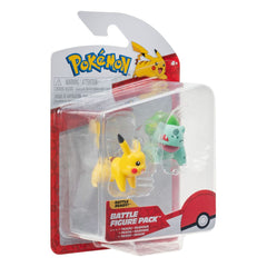 Pokémon Battle Figure First Partner Set Figuren 2er-Pack Bisasam #2, Pikachu #1 - Smalltinytoystore