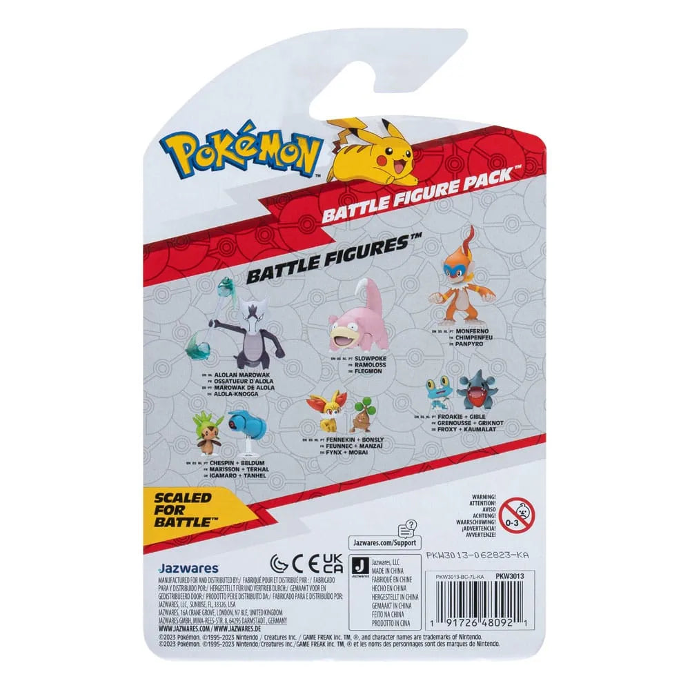 Pokémon Battle Figure First Partner Set Figuren 2er-Pack Kaumalat, Froxy 5 cm - Smalltinytoystore