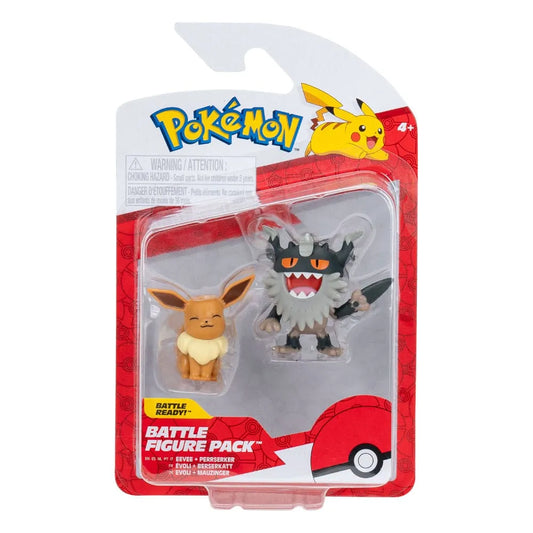 Pokémon Battle Figure Set Figuren 2er-Pack Mauzinger & Evoli #2 - Smalltinytoystore