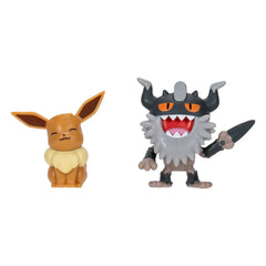 Pokémon Battle Figure Set Figuren 2er-Pack Mauzinger & Evoli #2 - Smalltinytoystore