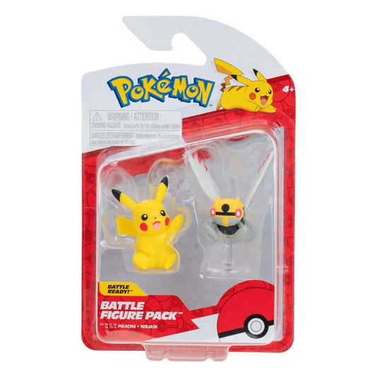 Pokémon Battle Figure Set Figuren 2er-Pack Ninjask & Pikachu #7 - Smalltinytoystore