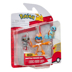 Pokémon Battle Figure Set Figuren 3er-Pack Gladiantri, Schiggy #1, Panpyro 5 cm - Smalltinytoystore