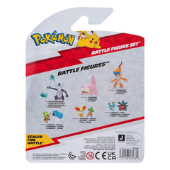 Pokémon Battle Figure Set Figuren 3er-Pack Piepi, Tanhel, Lauchzelot 5 cm - Smalltinytoystore