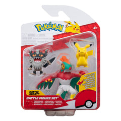 Pokémon Battle Figure Set Figuren 3er-Pack Pikachu #8, Mauzinger, Resladero 5 cm - Smalltinytoystore