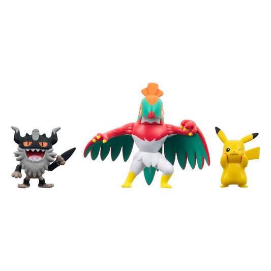 Pokémon Battle Figure Set Figuren 3er-Pack Pikachu #8, Mauzinger, Resladero 5 cm - Smalltinytoystore