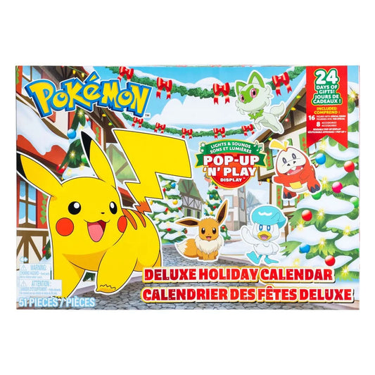 Pokémon Battle Figures Deluxe Adventskalender Holiday 2024 *Version EN/FR* - Smalltinytoystore
