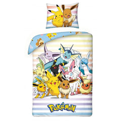 Pokémon Bettwäsche Pikachu, Evoli & Friends 140 x 200 cm / 70 x 90 cm - Smalltinytoystore