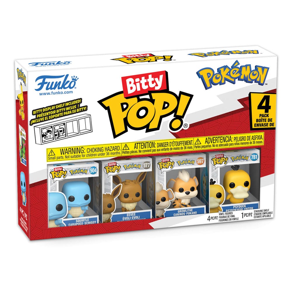 Pokémon Bitty POP! Vinyl Figuren 4er-Pack Series 4 2 cm - Smalltinytoystore
