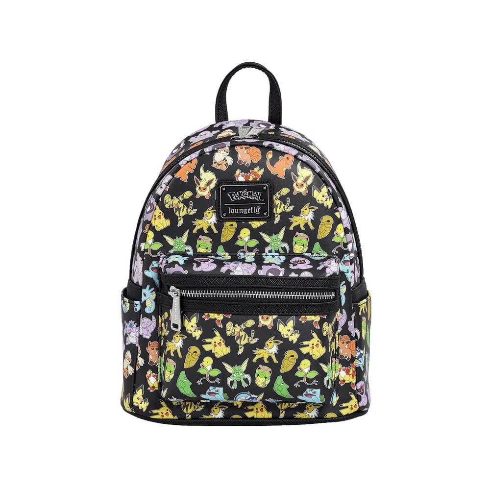 Pokemon by Loungefly Mini Rucksack Multi Character All Over Print - Smalltinytoystore
