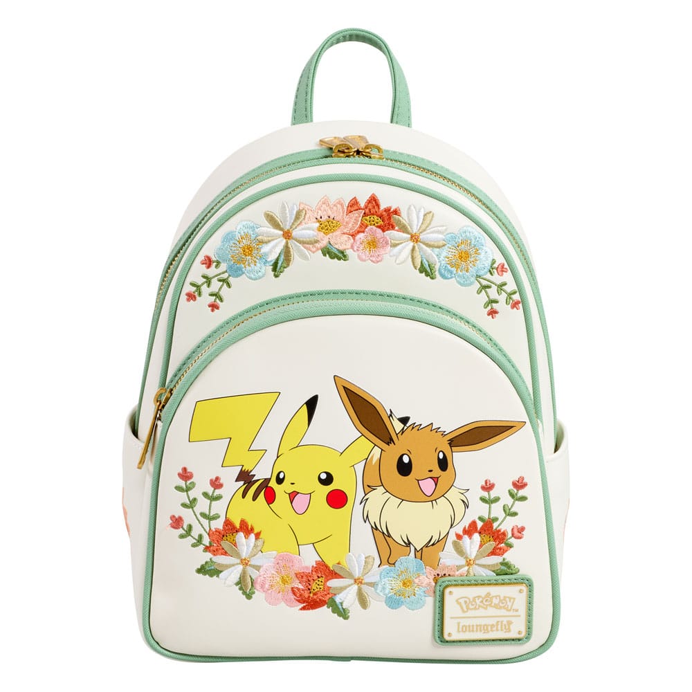 Pokemon by Loungefly Mini Rucksack Pikachu & Eevee Floral - Smalltinytoystore