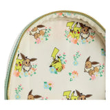 Pokemon by Loungefly Mini Rucksack Pikachu & Eevee Floral - Smalltinytoystore