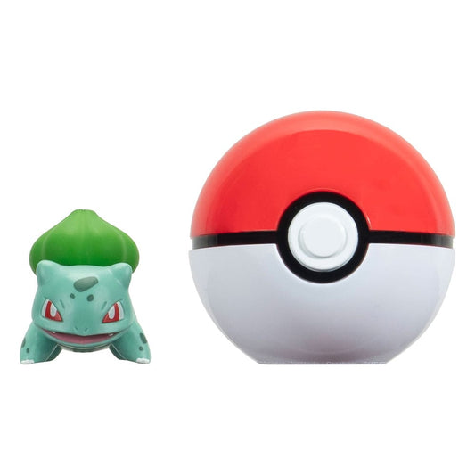 Pokémon Clip'n'Go Poké Balls Bisasam #1 & Pokéball - Smalltinytoystore