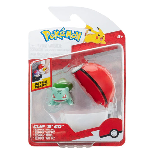 Pokémon Clip'n'Go Poké Balls Bisasam #1 & Pokéball - Smalltinytoystore