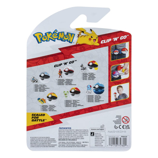 Pokémon Clip'n'Go Poké Balls Elezeba & Turboball - Smalltinytoystore