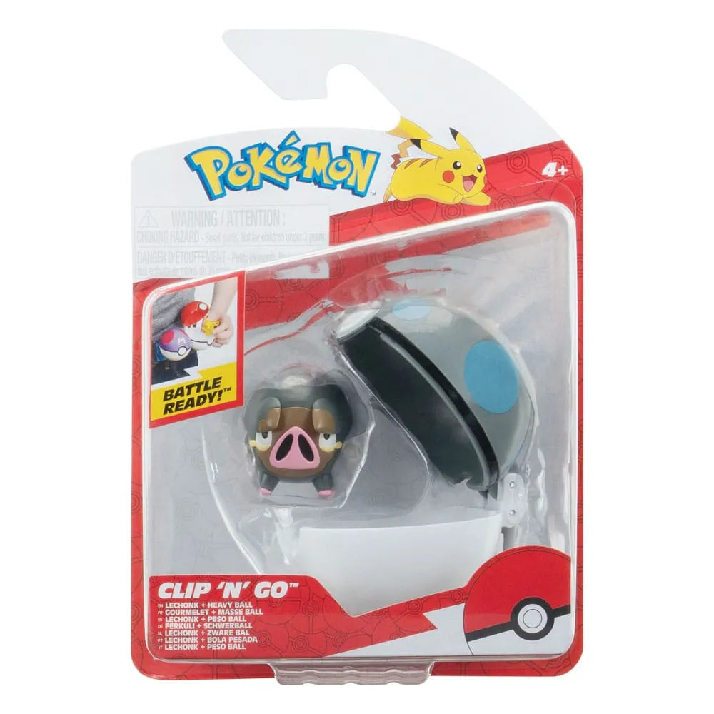 Pokémon Clip'n'Go Poké Balls Ferkuli & Schwerball - Smalltinytoystore
