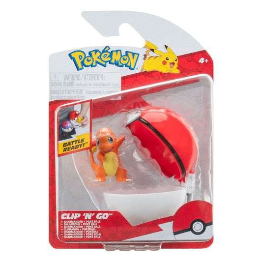 Pokémon Clip'n'Go Poké Balls Glumanda #1 & Pokéball - Smalltinytoystore