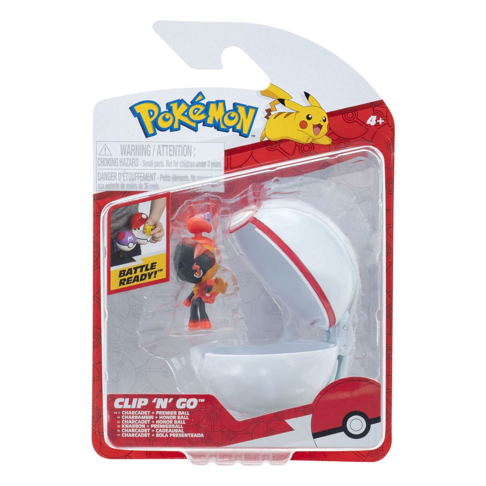 Pokémon Clip'n'Go Poké Balls Knarbon & Premierball - Smalltinytoystore
