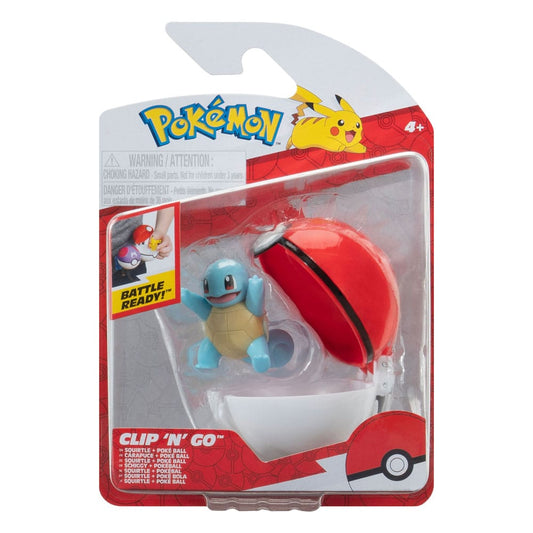 Pokémon Clip'n'Go Poké Balls Schiggy #3 & Pokéball - Smalltinytoystore