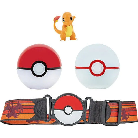 Pokémon Clip'n'Go Poké Gürtel Set Pokéball, Luxusball & Glumanda - Smalltinytoystore