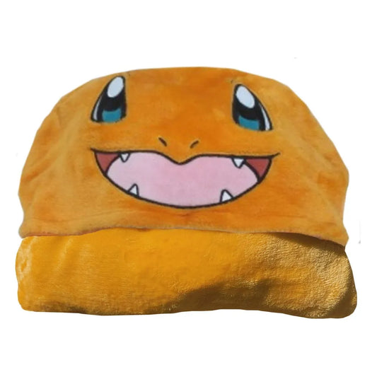 Pokémon Coral Decke mit Mütze Glumanda 120 x 150 cm - Smalltinytoystore