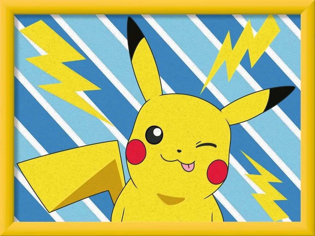Pokémon CreArt Malen nach Zahlen Malset Pikachu 18 x 24 cm - Smalltinytoystore