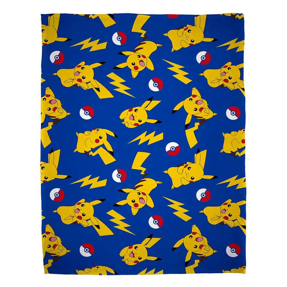 Pokemon Decke Pikachu Allover Print 130 x 170 cm - Smalltinytoystore